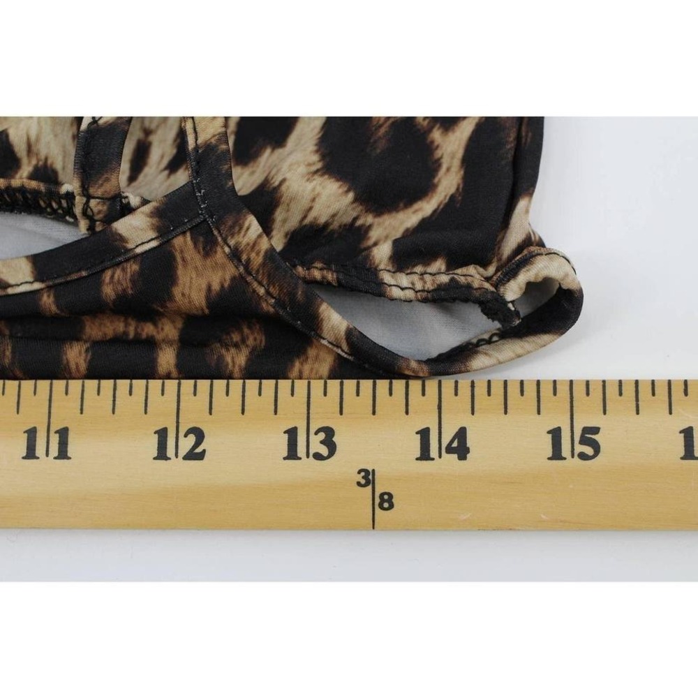 NWT Missguided leopard print crop top bandeau womens 10 y2k kidcore boho chic - Picture 6 of 6